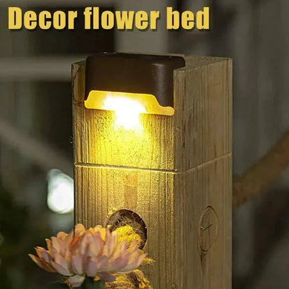 Solar Deck Lights Outdoor Water-Resistant LED Fence Lights for Patio Stairs Pathway Fall 2026 Eco Friendly