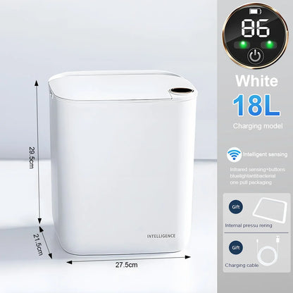 Smart Sensor Trash Can 20L Type C Battery-Powered Bathroom