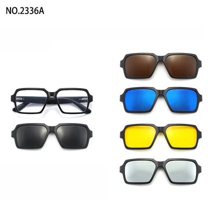 Magnetic Clip Sunglasses Interchangeable Lens Kit 5 Lenses Polarized Prescription Ready Summer 2026 Gift
