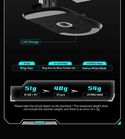 Gaming Mouse Cordless Light Ambidextrous 26000 DPI