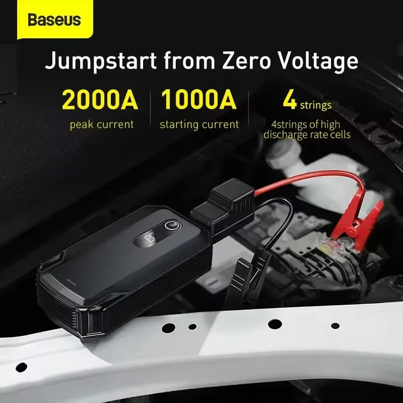 Car Jump Starter Power Bank Travel-Friendly 12V Battery Charger for Emergency Boost Fall 2025 Road Trip Ready