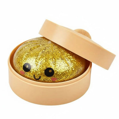 Bun Glitter Fidget Toy Kawaii Dumpling Squeeze Dough Ball Desk Toy Viral Fall 2026 Gift Stress Relief