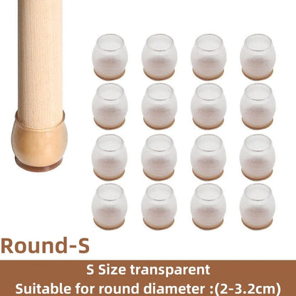 Floor Protectors Chair Feet Leveling Mat 2026 – Silicone Anti-Slip Furniture Leg Pads 16-Pack