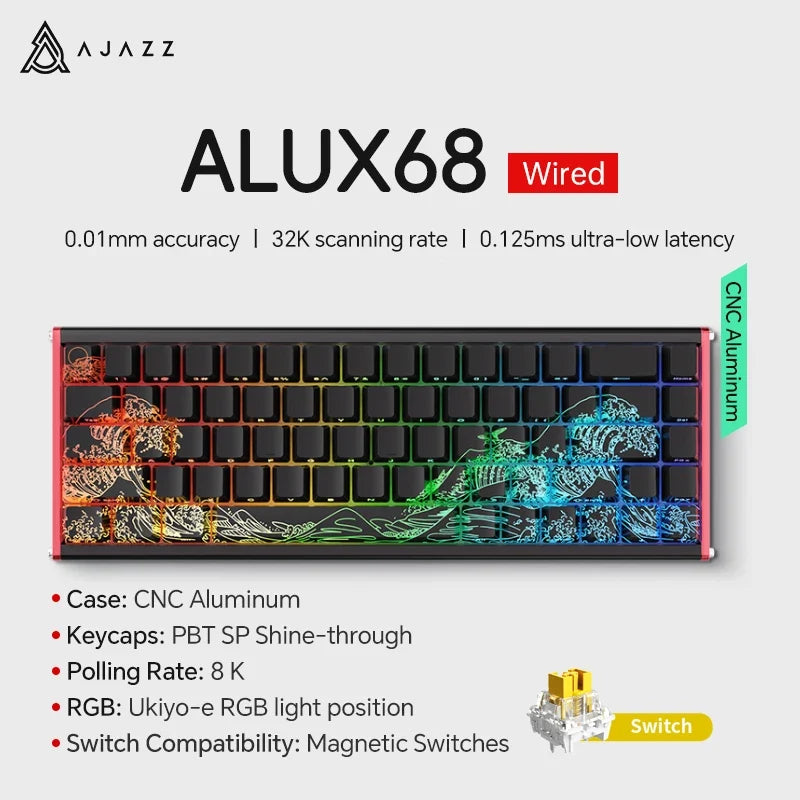 Mechanical Keyboard Sixty Mini Cordless ARGB Magnetic Hall