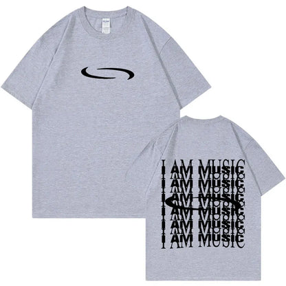 Carti PlayBoi ''I'm Music T-shirt'' Opium Ken Carson Tour Rap Fashion Hip Hop Oversized Tees