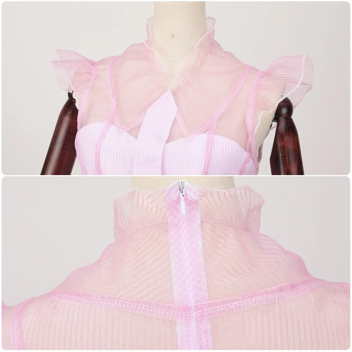 Glinda2025 Edition Witch Pink Cosplay Dress Halloween Party