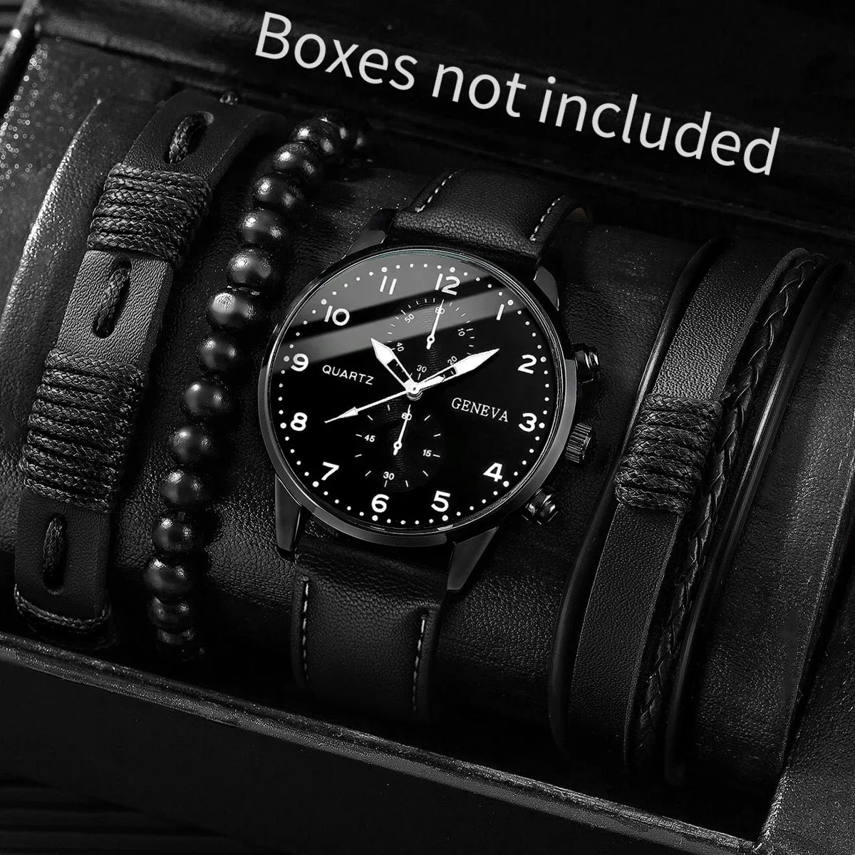 Quartz Watch And Bracelet Kit Nylon Band Casual Gift
