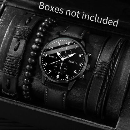 Quartz Watch And Bracelet Kit Nylon Band Casual Gift