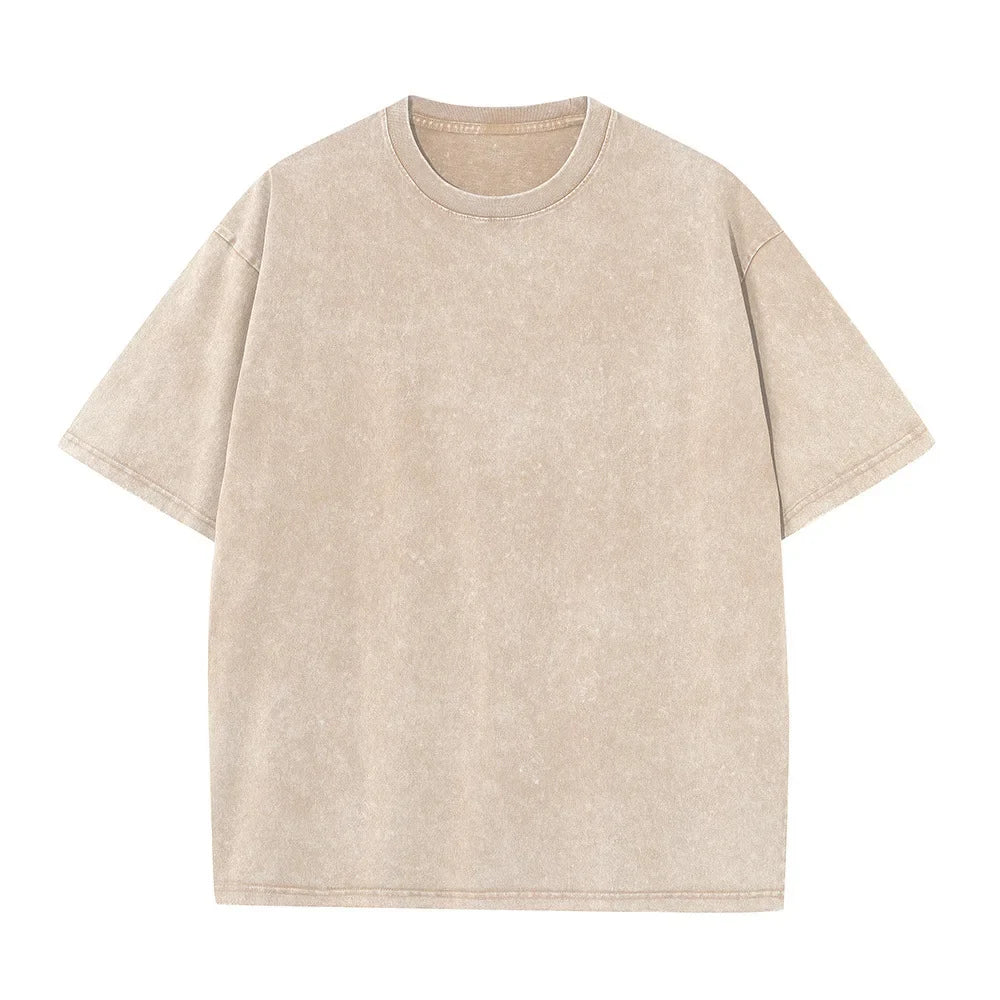 loose-fit silhouette, heavy cotton, vintage-washed streetwear tee – Oversized men's t-shirt