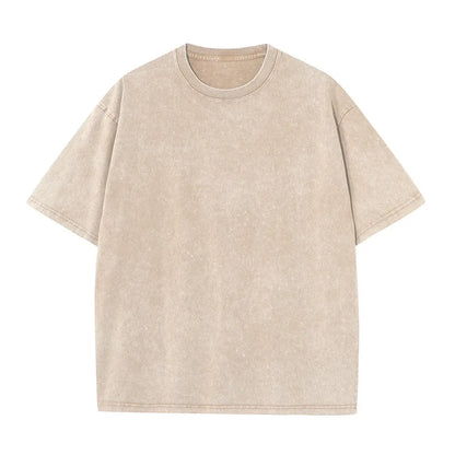 loose-fit silhouette, heavy cotton, vintage-washed streetwear tee – Oversized men's t-shirt