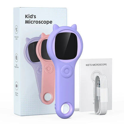 Kids Microscope 500X With Photo Video Capture Hand-Held STEM Educational Toy Fall 2025 Gift