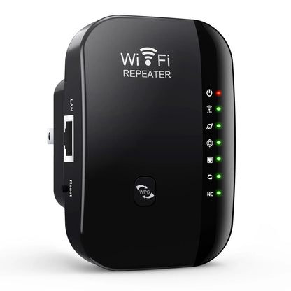 Cordless Repeater with WPS for Household Network Boost 2026 – WiFi Range Extender 300Mbps 2.4GHz