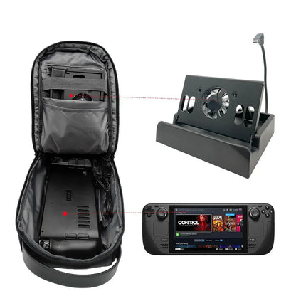 Deck Steam Carry Case Shoulder Bag Dual Zipper Lock