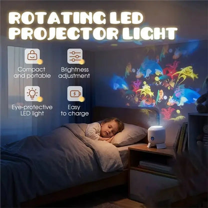 Night2026 Edition Light Projector Ocean Wave Rotating Lamp Kids Bedroom Decor Gift Idea Fall