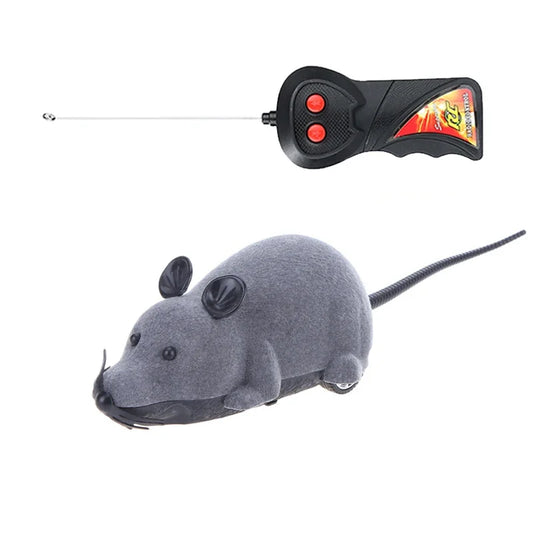 Rat Funny Cat Toy With Remote Control Mouse - Cute Cordless Pet Supplies for Cats