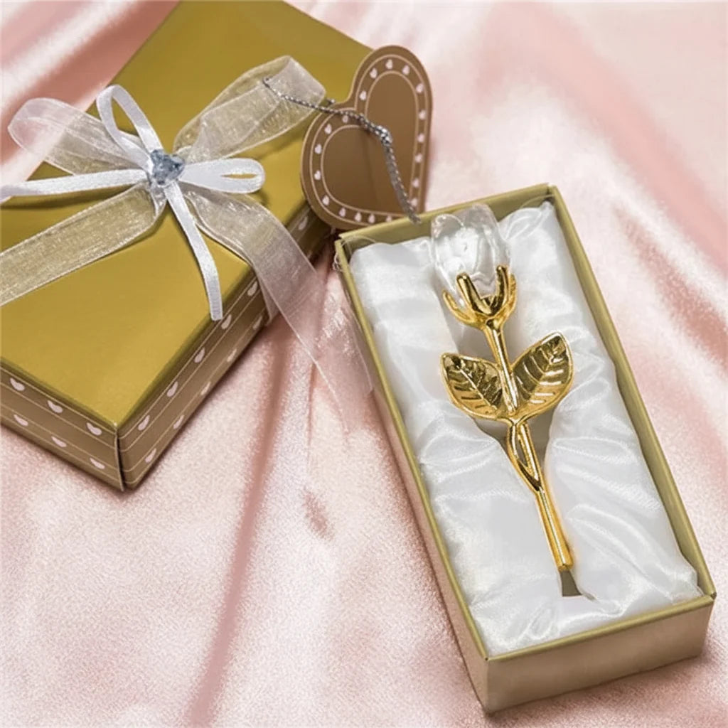 Figurine Rose Gift For Valentine's Day 2026 Elegant Keepsake Wedding Decor