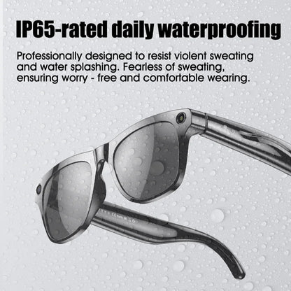AI 4K Smart Camera Glasses Photochromic Travel Handsfree