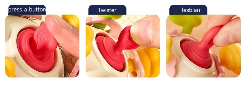 Teether Baby Rattle Hand Grip Sensory Ball Toy Newborn
