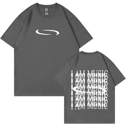 Carti PlayBoi ''I'm Music T-shirt'' Opium Ken Carson Tour Rap Fashion Hip Hop Oversized Tees