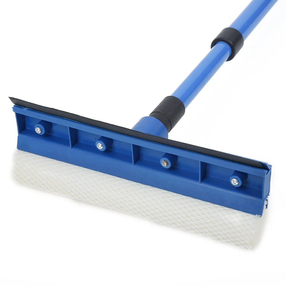 Telescopic Window Glass Cleaner with Long Handle Sponge Brush - Household Cleaning Device