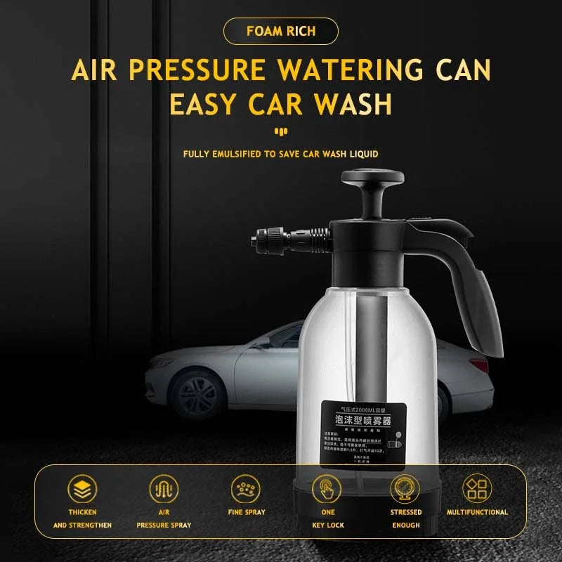 Car Wash Foam Sprayer Bottle Hand-Operated Air Pressure Gun