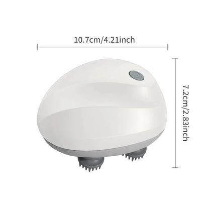 Motor-Driven Head Massager USB Battery-Powered Scalp Massager Holiday Gift 2026 Deep Tissue Kneading for Neck Back Shoulders