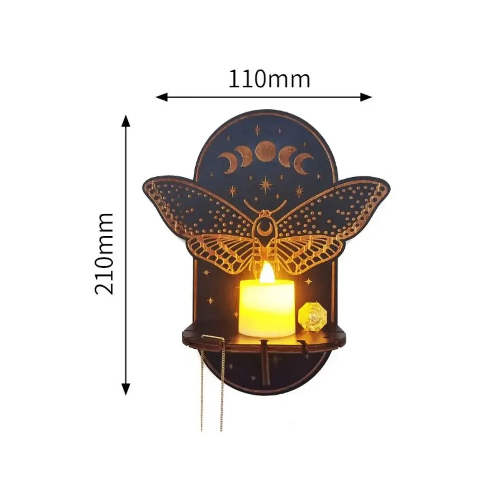 Shelf Wall Hanging Candle Shelf Whimsical Wall Decor Halloween Fall 2025 Cozy Ambient Lighting Gift Idea