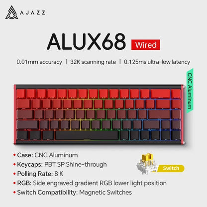 Mechanical Keyboard Sixty Mini Cordless ARGB Magnetic Hall