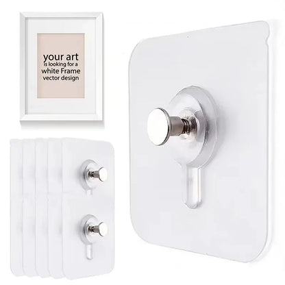 Adhesive Hooks 10 Pack No Drilling Wall Hooks Water-Resistant For Kitchen And Bathroom Fall 2026 Organization