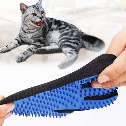 Silicone Pet Grooming Gloves for Cats & Dogs - Hair Removal, Bathing & Massage Device