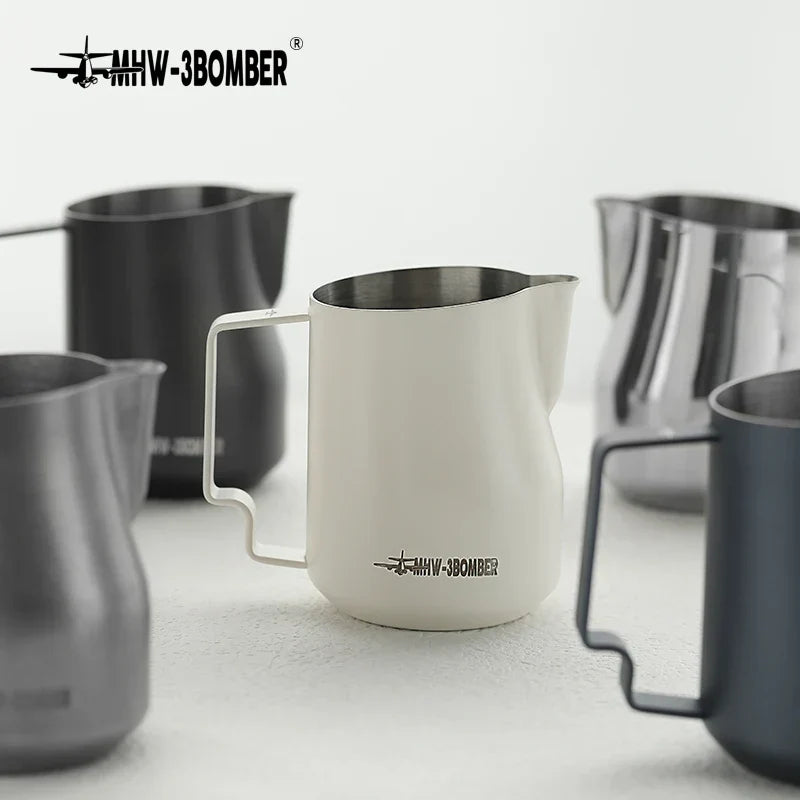 Milk Frothing Pitcher Kit 350ml 450ml Stainless Steel Barista Steaming Pitchers Fall 2025 Creamy Microfoam