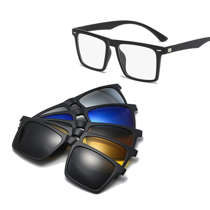 Magnetic Clip Sunglasses Interchangeable Lens Kit 5 Lenses Polarized Prescription Ready Summer 2026 Gift