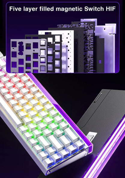 Mechanical Gaming Keyboard 68 Key RGB Travel-Friendly Esports