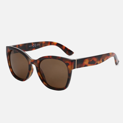 Cat Eye Oversized Sunglasses - Thick Butterfly Frame, UV400 Protection, Trendy Shade