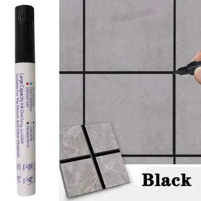 Water-Resistant Grout Pen Tile Marker Permanent Seam Repair Bathroom Kitchen Floor Wall