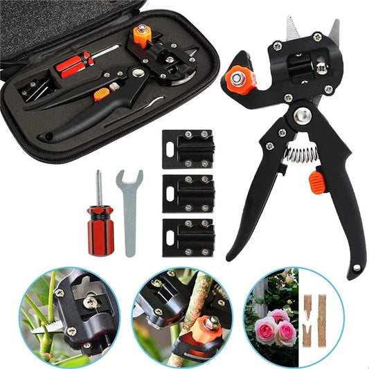 Pro-Grade Garden Grafting Device Kit - Stainless Steel Pruning Shears for Fruit Trees and Branches