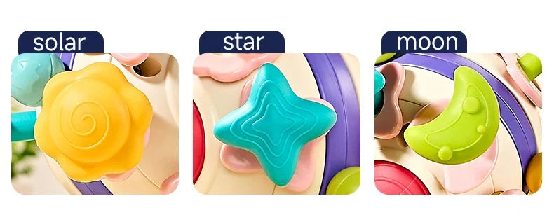 Teether Baby Rattle Hand Grip Sensory Ball Toy Newborn