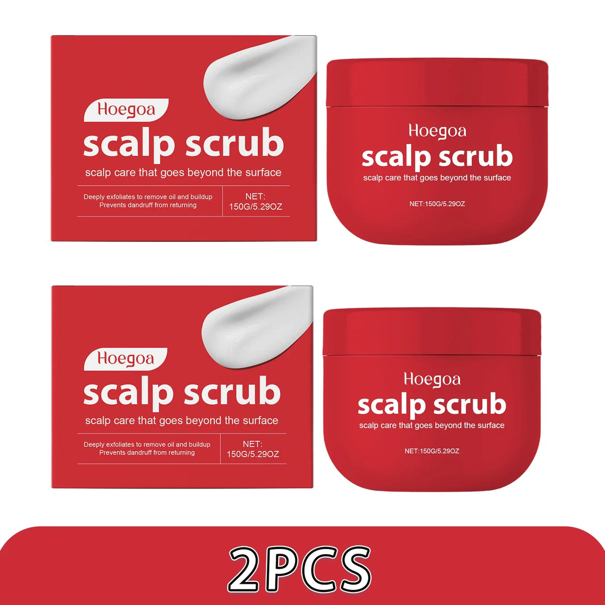 Scrub Scalp Exfoliating Shampoo Anti-Dandruff Deep Cleansing Nourishing All Hair Types