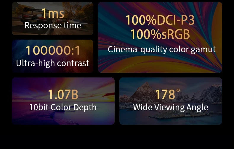 OLED 13.3 Travel-Friendly Monitor Metal Frame Travel Display