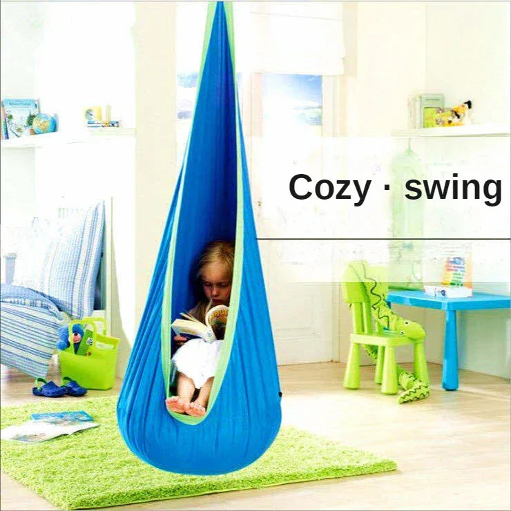Kids Hanging Chair Parachute Cloth Swing Pod Travel-Friendly Indoor Courtyard Fall 2025 Cozy Inflatable Cushion