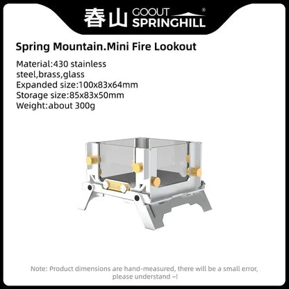Travel-Friendly Wood Stove Foldable Stainless Steel Mini Camping Incense Burner Fall 2025 Mosquito Control And Tabletop Aroma