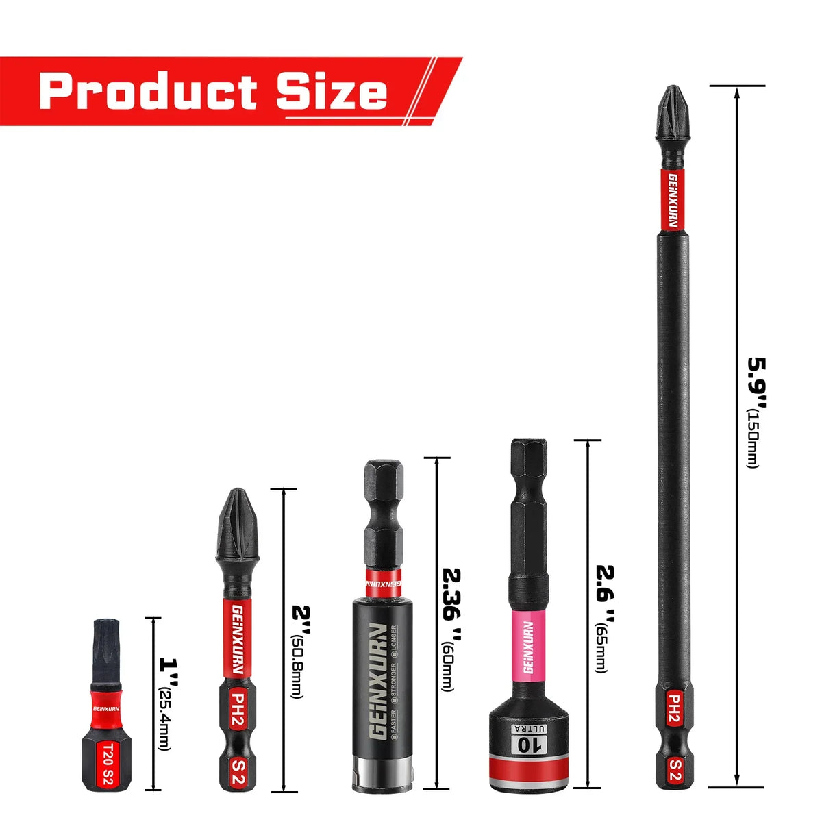 Impact Screwdriver Bits Kit Magnetic Case S2 Alloy Steel 50 to 79 Pcs with Bit Holder and Nut Driver Fall 2025 Gift