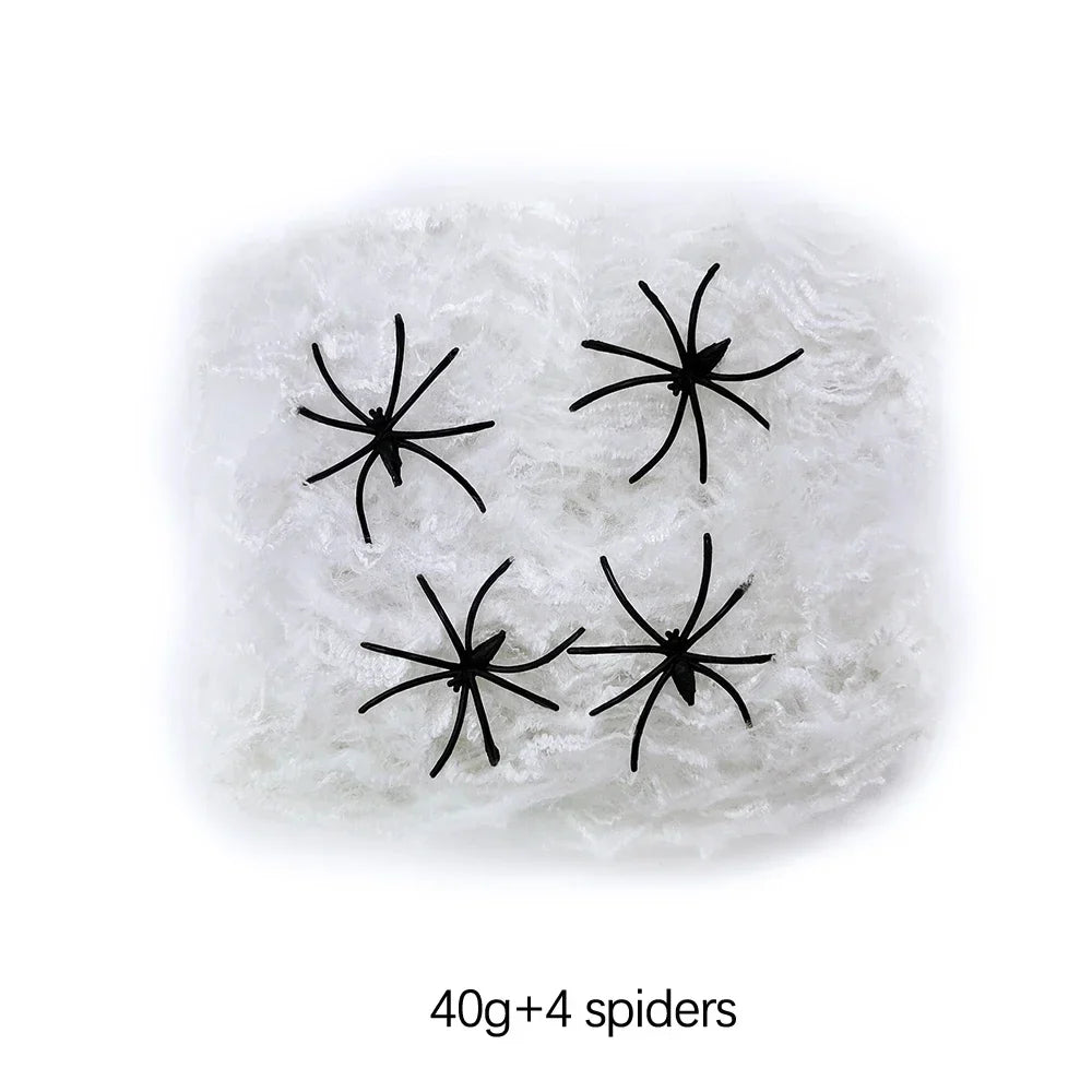 Spider Halloween Web with Spiders - Haunted House Outdoor/Indoor Decor