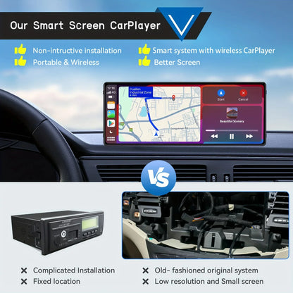 Car Stereo 10.26-Inch Universal Cordless CarPlay Android Auto Multimedia Player Fall 2025 Gift