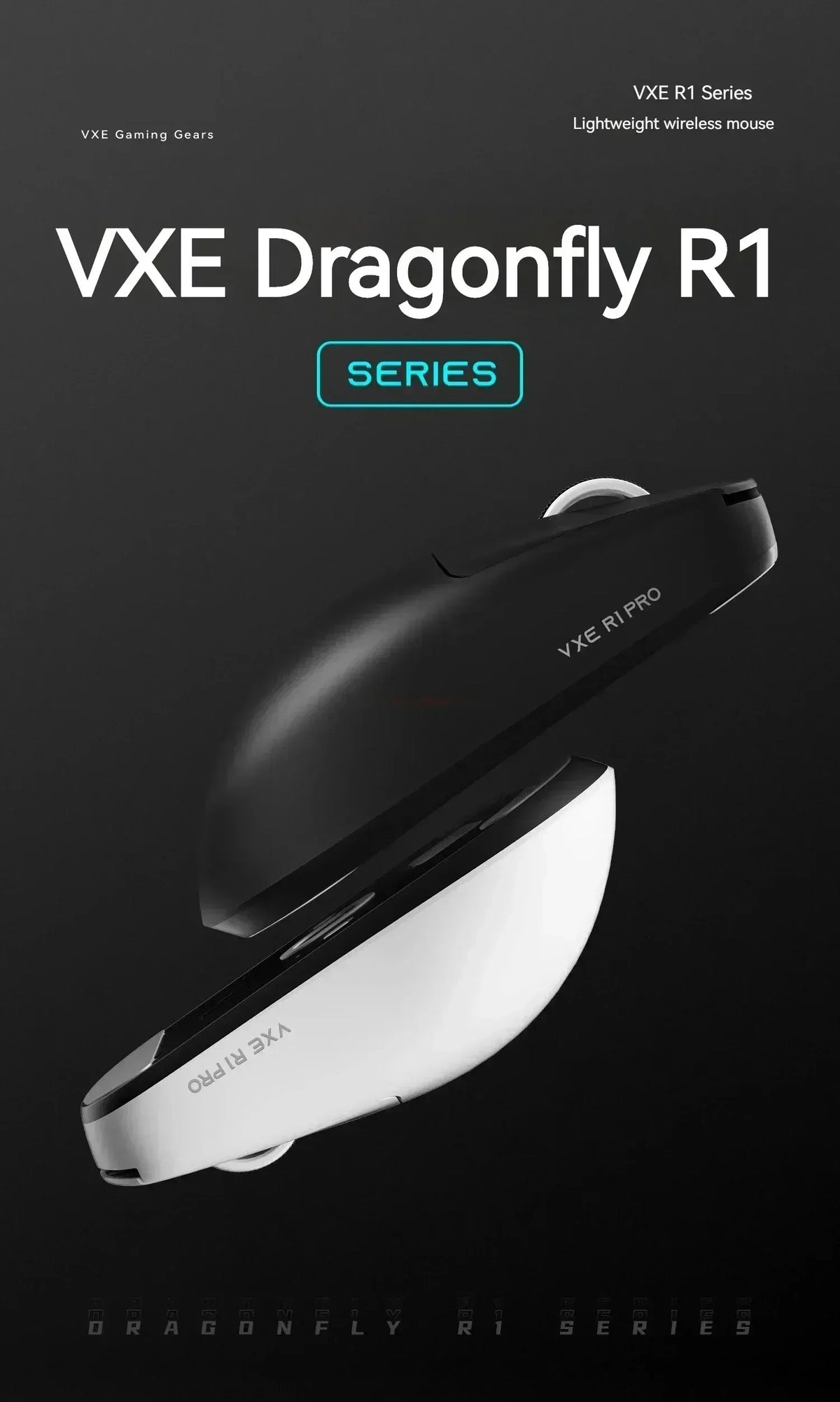 Gaming Mouse Cordless Light Ambidextrous 26000 DPI