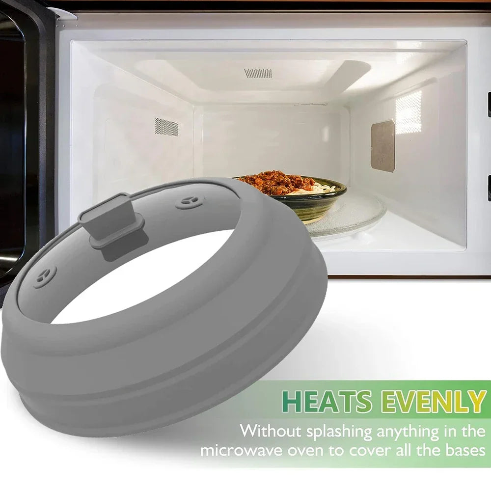 Microwave Splatter Cover 10.5 Inch Foldable Silicone Plate Cover Kitchen Essential Fall 2025 Steam Venting Simple Clean