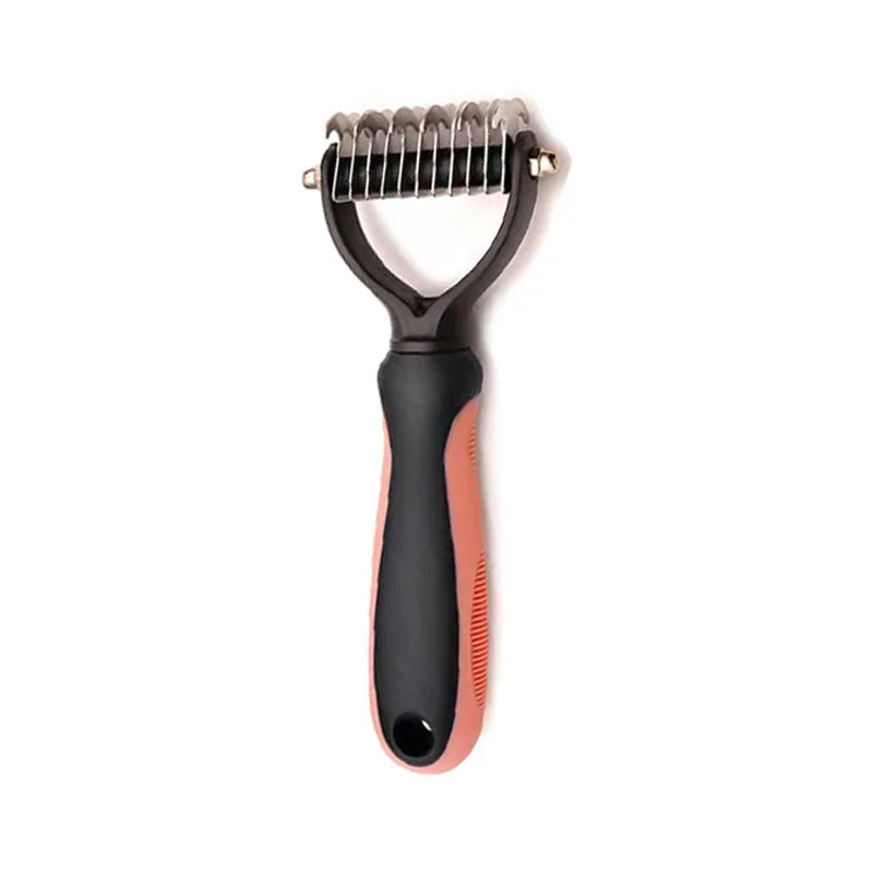 Pet Grooming Maintenance Deshedding Brush for Dogs & Cats - Fur Remover & Knot Cutter Comb