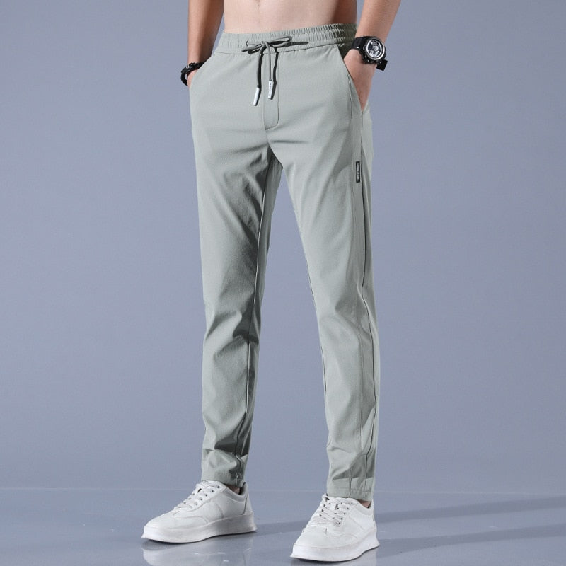 Men's Khaki Chino Pants - Lightweight Versatile Fit for Business and Casual Wear, Regular Fit, Multiple Sizes Available-6