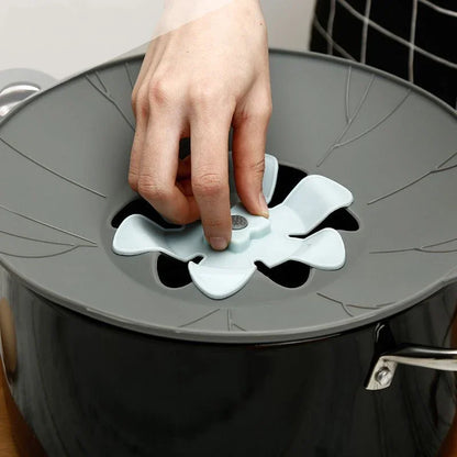 Pot Silicone Lid Spill Stopper Universal Anti Overflow Cover Kitchen Gadget Fall 2025 Keeps Stovetop Clean