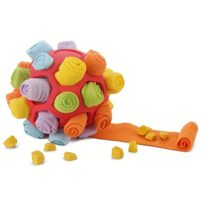 Bite Resistant Rubber Interactive Nose Work Foraging Enrichment Toy for Dogs 2026 – Dog Snuffle Ball Toy